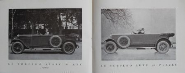 Donnet 11 CV Modelprogram 1926 Carbrochure (2771)