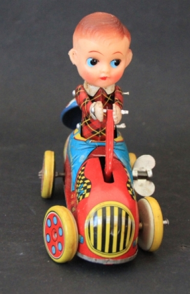 Haji "Kiddy Hand Car" 1965 Tinmodel with Frictiondrive in original box (5021)