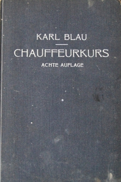 Blau "Chauffeurkurs" Vehicletechnic 1929 (5025)
