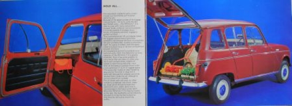 Renault 4 Modelprogram 1967 Carbrochure (6356)