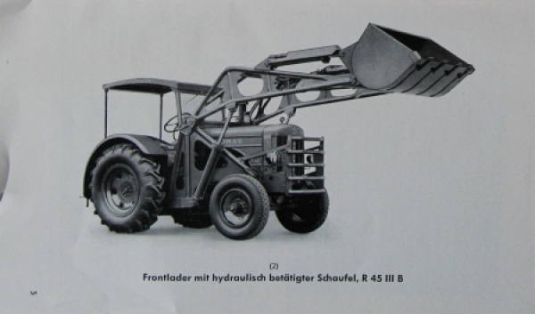 Hanomag R 16 - R 45 Tractor 1955 Ownermanual (5169)