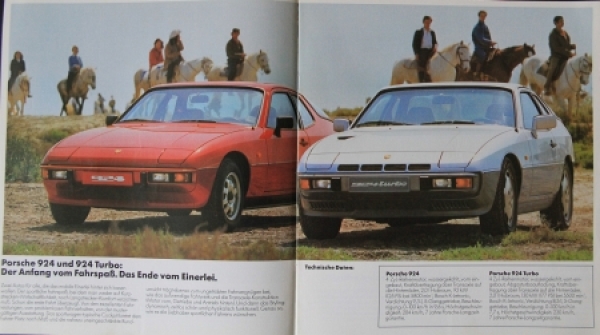 Porsche 944 Modelprogram 1981 Carbrochure (5189)