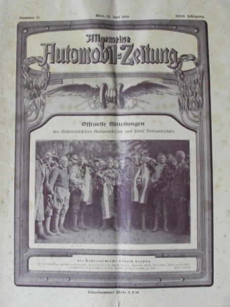 "Allgemeine Automobil-Zeitung" Automobil-Magazin 1926 (5202)