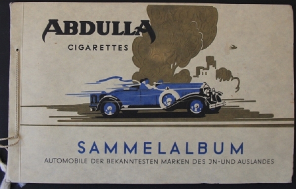 Abdulla Cigarettes "Automobile der bekanntesten Marken" 1928 Car-Scrapbook  (5237)