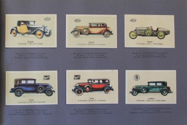 Abdulla Cigarettes "Automobile der bekanntesten Marken" 1928 Car-Scrapbook  (5237)