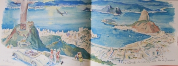 Liska Mercedes-Benz Map 1955 with Hans Liska drawings (9228)