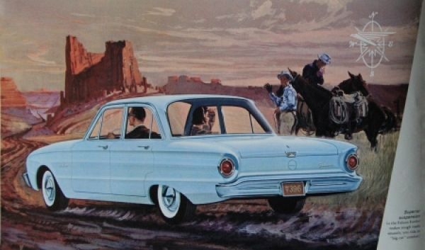 Ford Falcon Modelprogram 1959 "The new size Ford" Carbrochure (5384)
