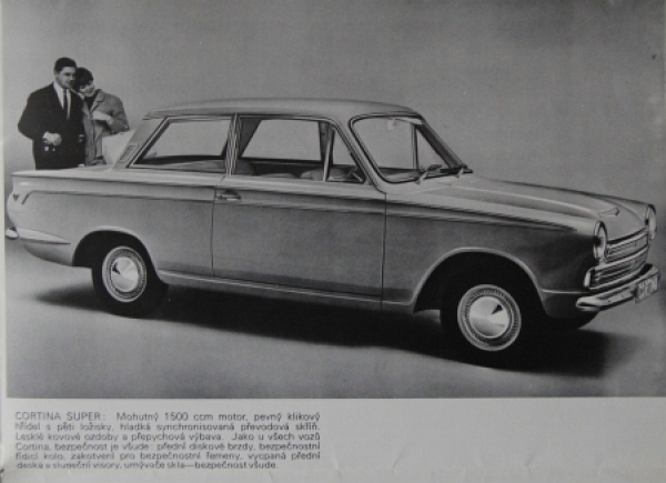 Ford Cortina Modelprogram 1963 Carbrochure (5386)