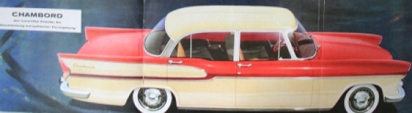 Simca Vedette Modelprogram 1954 Carbrochure (5397)