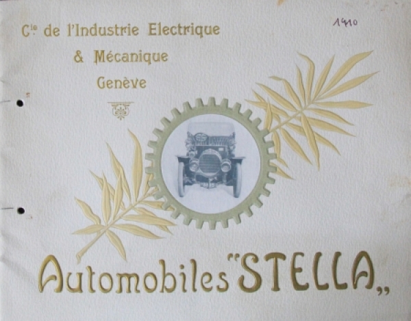 Stella Automobiles Modelprogram 1910 Carbrochure (5401)