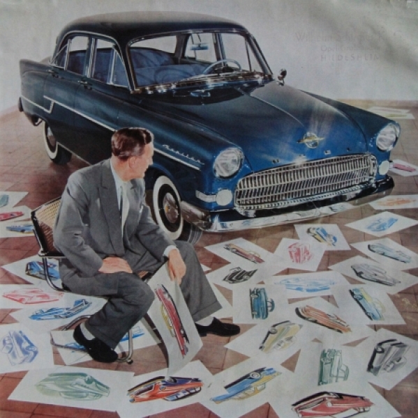 Opel Kapitän Modelprogram 1956 Carbrochure (5404)