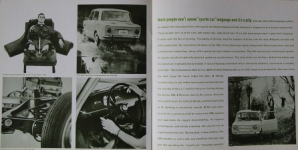 Simca 1000 Modelprogram 1963 Carbrochure (5439)