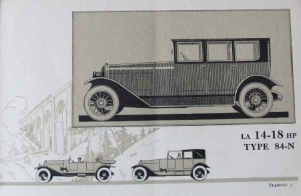 Delahaye Modelprogram 1922 Carbrochure (5451)