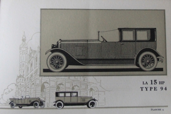 Delahaye Modelprogram 1922 Carbrochure (5451)