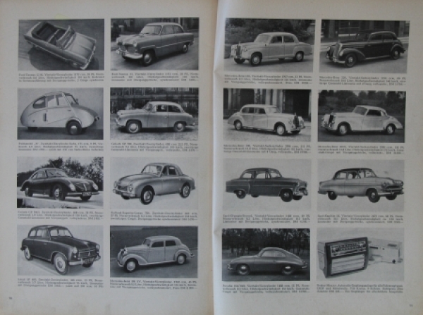 Szenasy "Automobile 1954 - Typentafeln, Preise, Bilder" Automobile-Yearbook 1954 (1099)