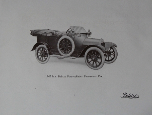 Belsize Cars Modellprogramm 1914 Automobilprospekt (5542)