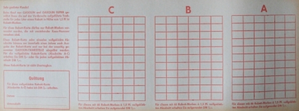 Gasolin Discount-Cards 1960 Gasstation 15er Block (5547)