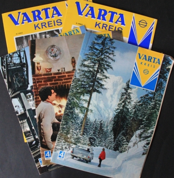 Varta "Varta Kreis" Factorymagazine 1961-64 five issues (5555)