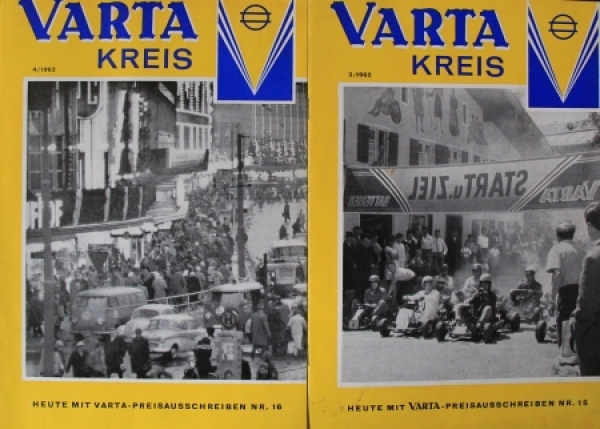 Varta "Varta Kreis" Factorymagazine 1961-64 five issues (5555)