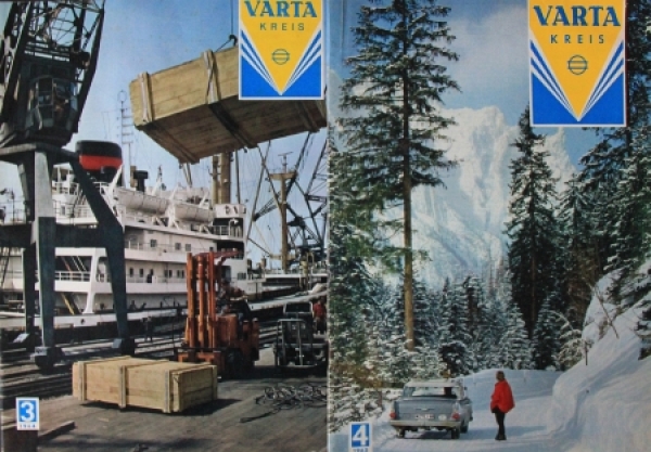 Varta "Varta Kreis" Factorymagazine 1961-64 five issues (5555)