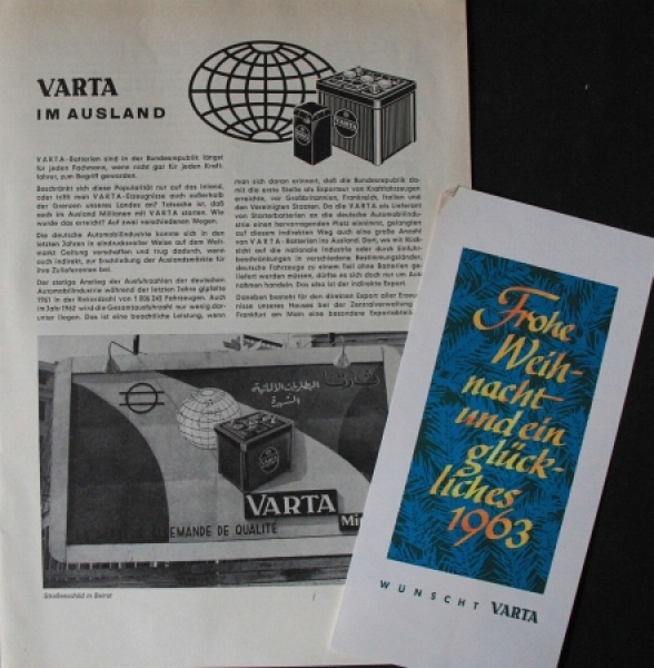 Varta "Varta Kreis" Factorymagazine 1961-64 five issues (5555)