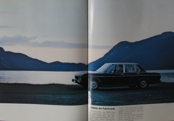 BMW 2500 - 2800 + 3.0 S Modellprogramm 1975 Automobilprospekt (5628)