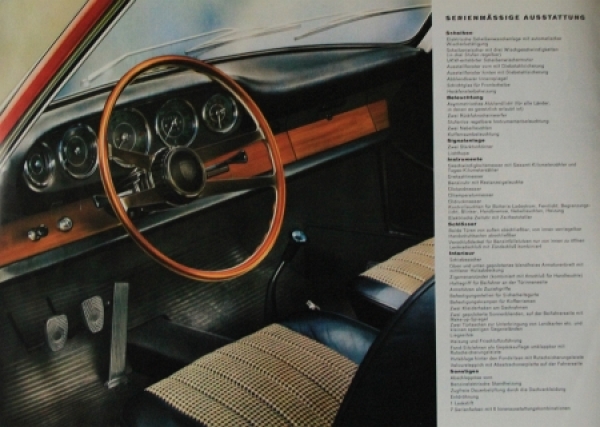 Porsche 911 Modelprogram 1964 Carbrochure (5656)