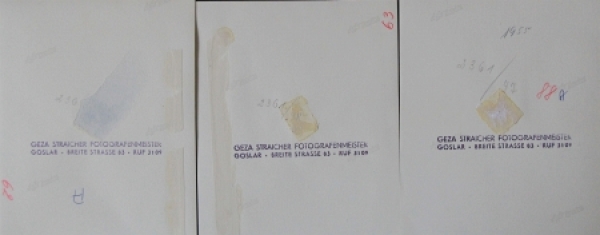 Büssing-NAG Bus auf Reisen durch Südfrankreich 1955 drei Originalfotos (5757)