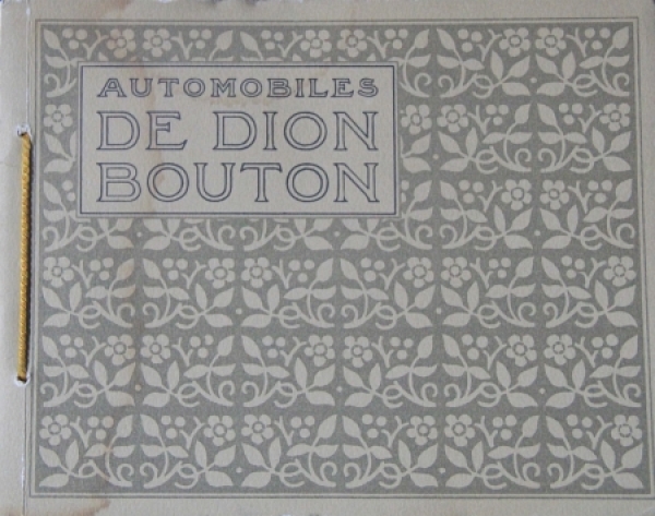 De Dion Bouton Voiture de Ville Modelprogram 1912 Carbrochure (5778)