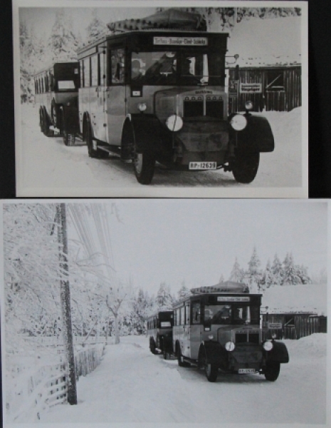 Buessing-NAG "Reichspost" Scenerybus at Oberharz 1928 original photos (5826)