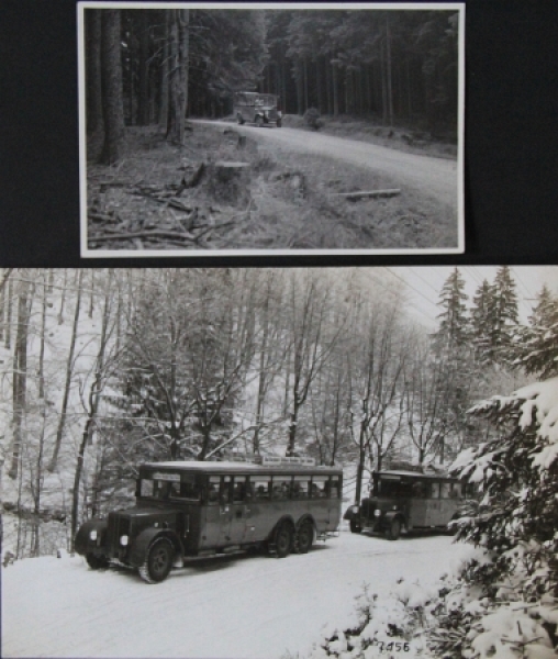 Büssing-NAG Busses on Tour 1928 two original photos (5832)