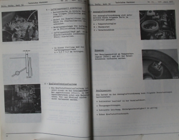 Volkswagen Polo Derby 1977 technical sheeds in file (6051)