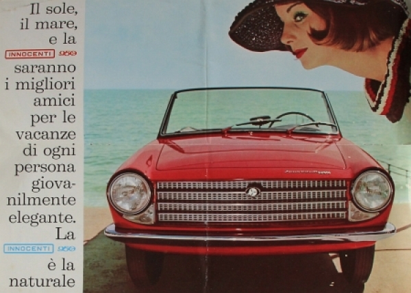 Innocenti 950 Spider Modelprogram 1961 Carbrochure (6062)