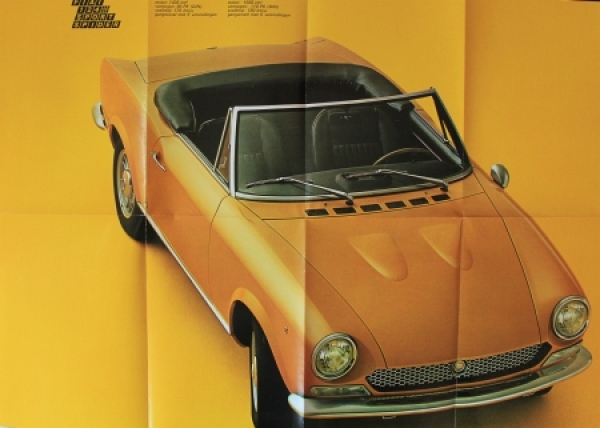 Fiat 124 Sport Spider Modelprogram 1971 Carbrochure (6091)