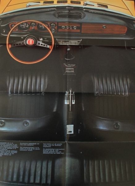 Fiat 124 Sport Spider Modelprogram 1971 Carbrochure (6091)