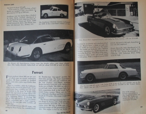 "Guide to Cars of the world" two Automobil-Yearbooks 1960/61 (6097)