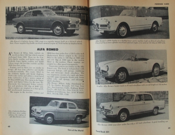 "Guide to Cars of the world" two Automobil-Yearbooks 1960/61 (6097)