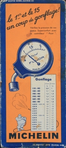 Michelin Roadmap 1937 France Chateauroux (6107)