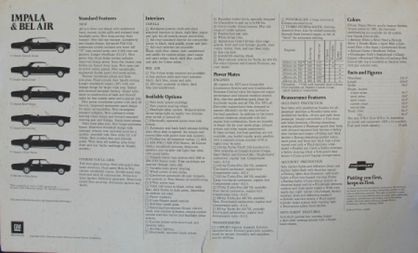 Chevrolet Impala Modelprogram 1971 Carbrochure (6122)
