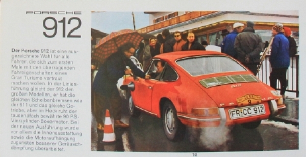 Porsche 911 - 912 Modelprogram 1967 Carbrochure (6129)