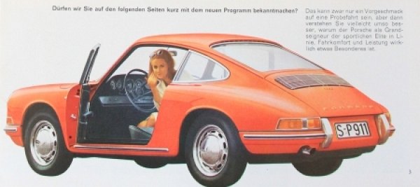 Porsche 911 - 912 Modelprogram 1967 Carbrochure (6129)