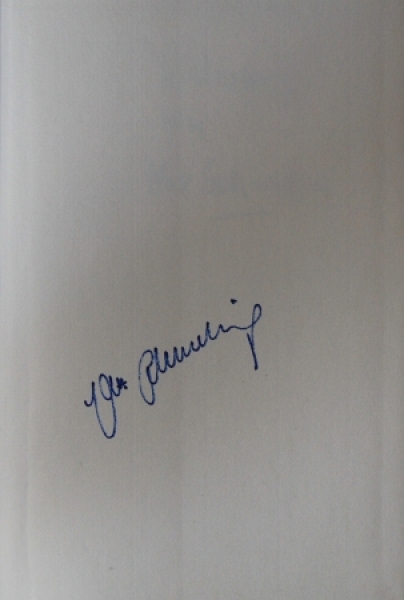 Schmeling "Erinnerungen" Boxer-Biography with original signatur by Max Schmeling 1977 (6140)