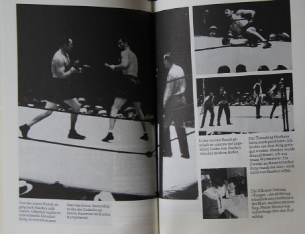 Schmeling "Erinnerungen" Boxer-Biography with original signatur by Max Schmeling 1977 (6140)