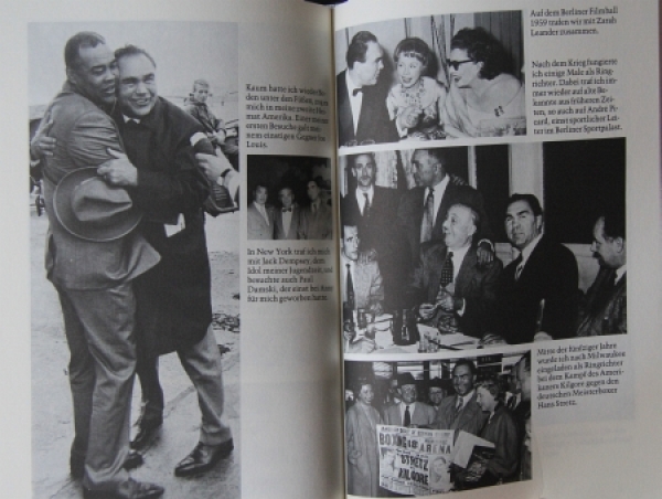 Schmeling "Erinnerungen" Boxer-Biography with original signatur by Max Schmeling 1977 (6140)