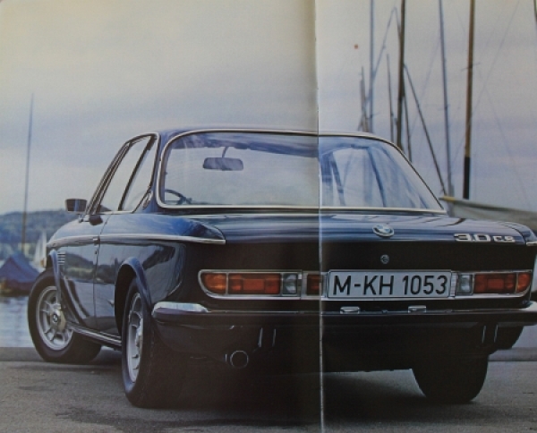 BMW 3.0 CSI Modelprogram 1971 Carbrochure (6147)