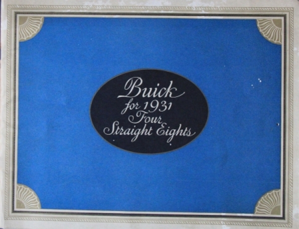 Buick Straight Eight Modelprogram 1931 Carbrochure (6181)