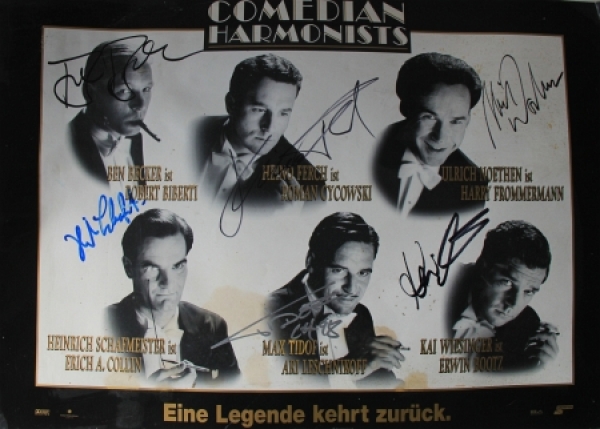 Vilsmaier "Comedian Harmonists" Movieposter with original Autographs by mainactords 1997 (6261)