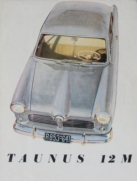 Ford Taunus 12 M Modelprogram 1952 Gotschke-Drawings Carbrochure (6304)