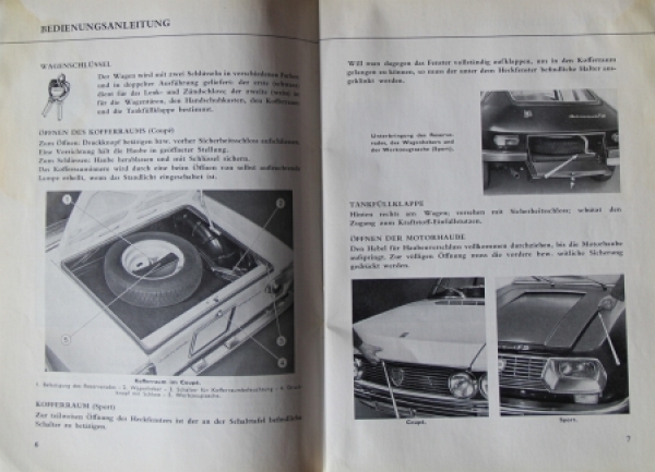 Lancia Fulvia 2. Series Coupe - Sport 1970 Owner-Manual (6351)
