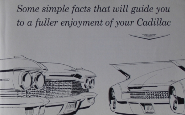 Cadillac Eldorado 1960 Betriebsanleitung (6359)